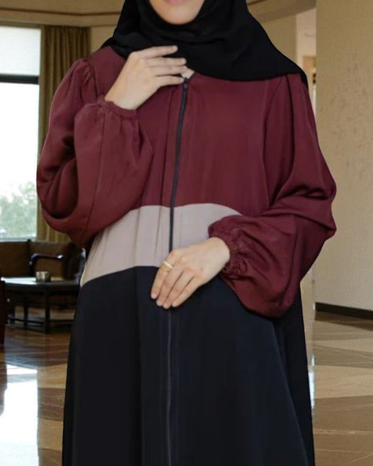 Front Open Abaya In Multi Color.