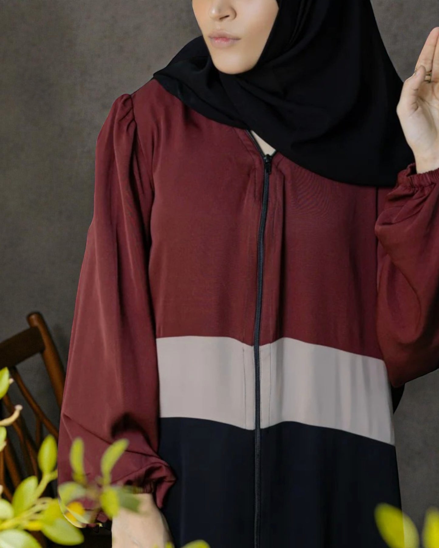 Front Open Abaya In Multi Color.