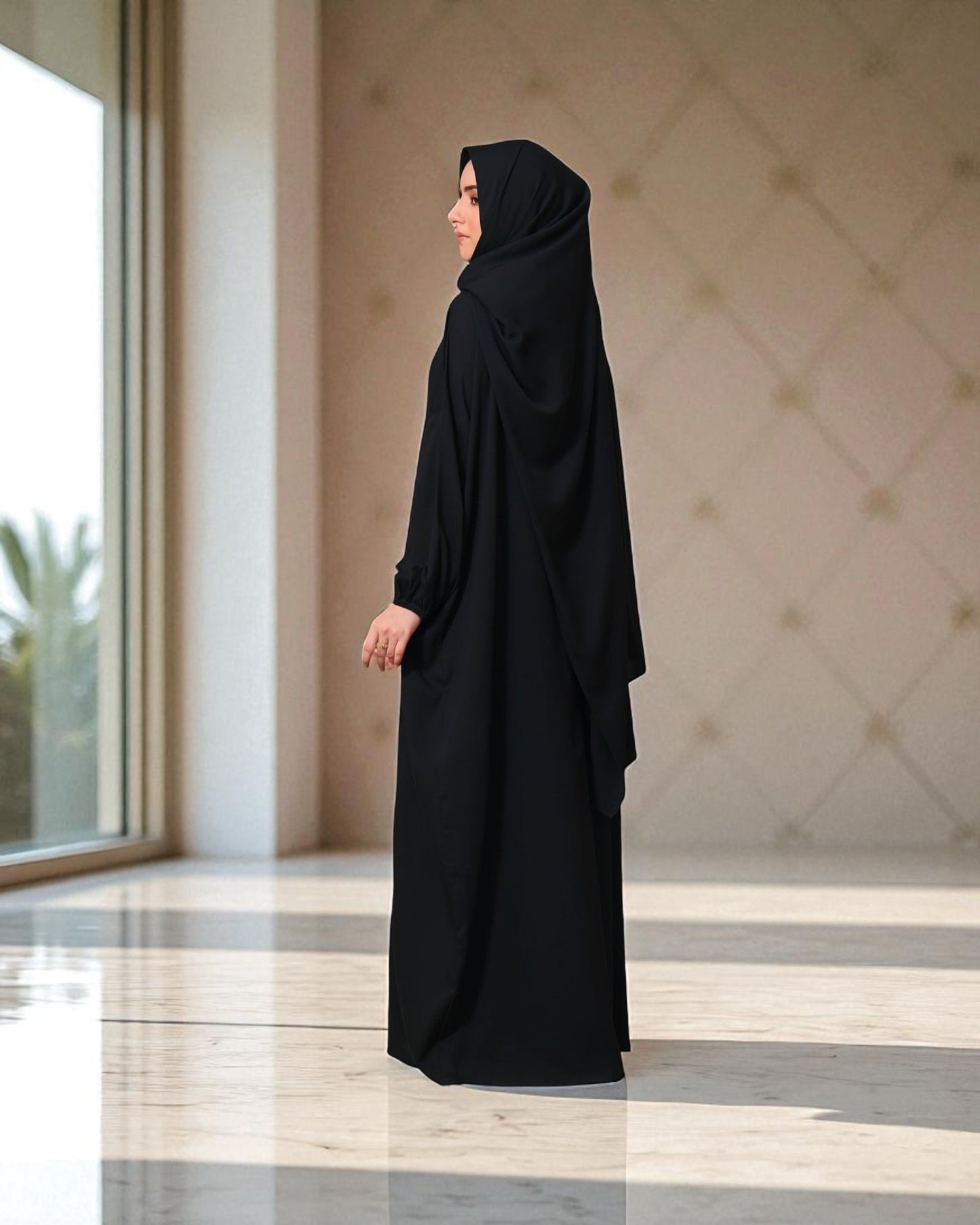 Free Size Kaftan Burqa in Firdaus Fabric