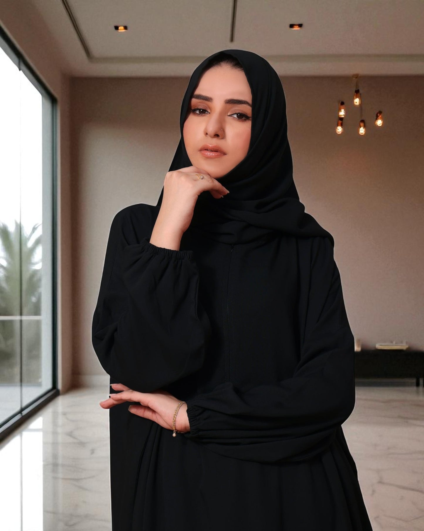 Free Size Kaftan Burqa in Firdaus Fabric