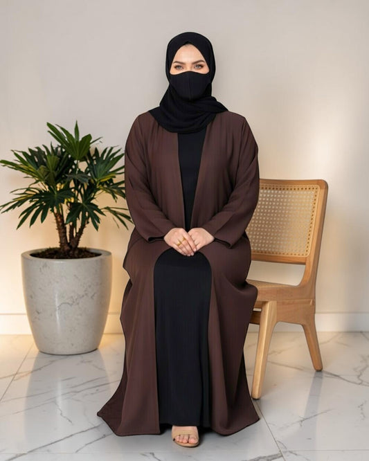Shrug Style Abaya With Draped Panels