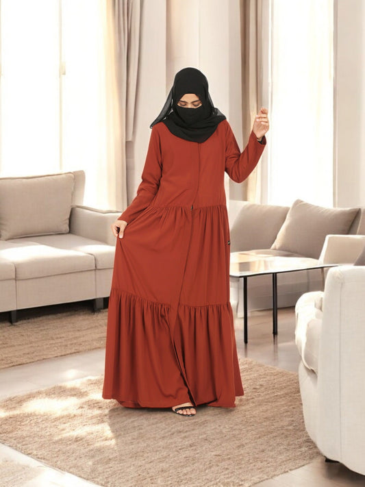 Front Open Gown In Abaya Fit.