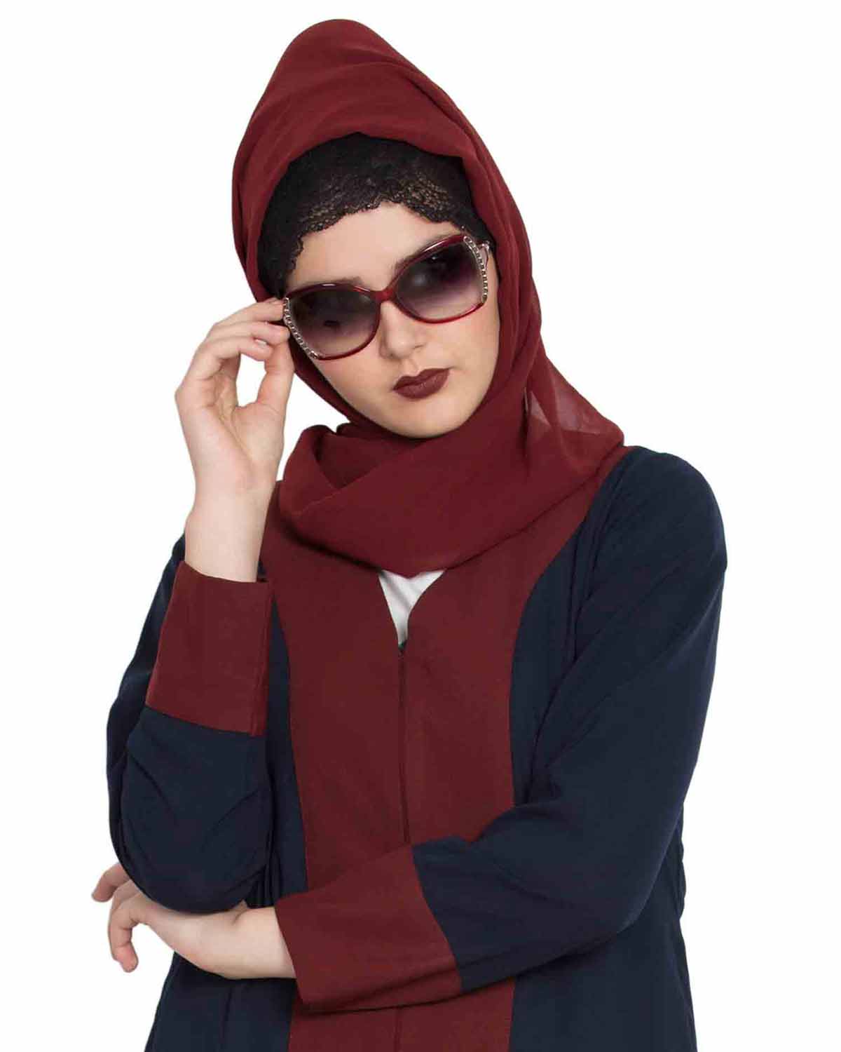Basic Stole Hijab in Georgette Fabric