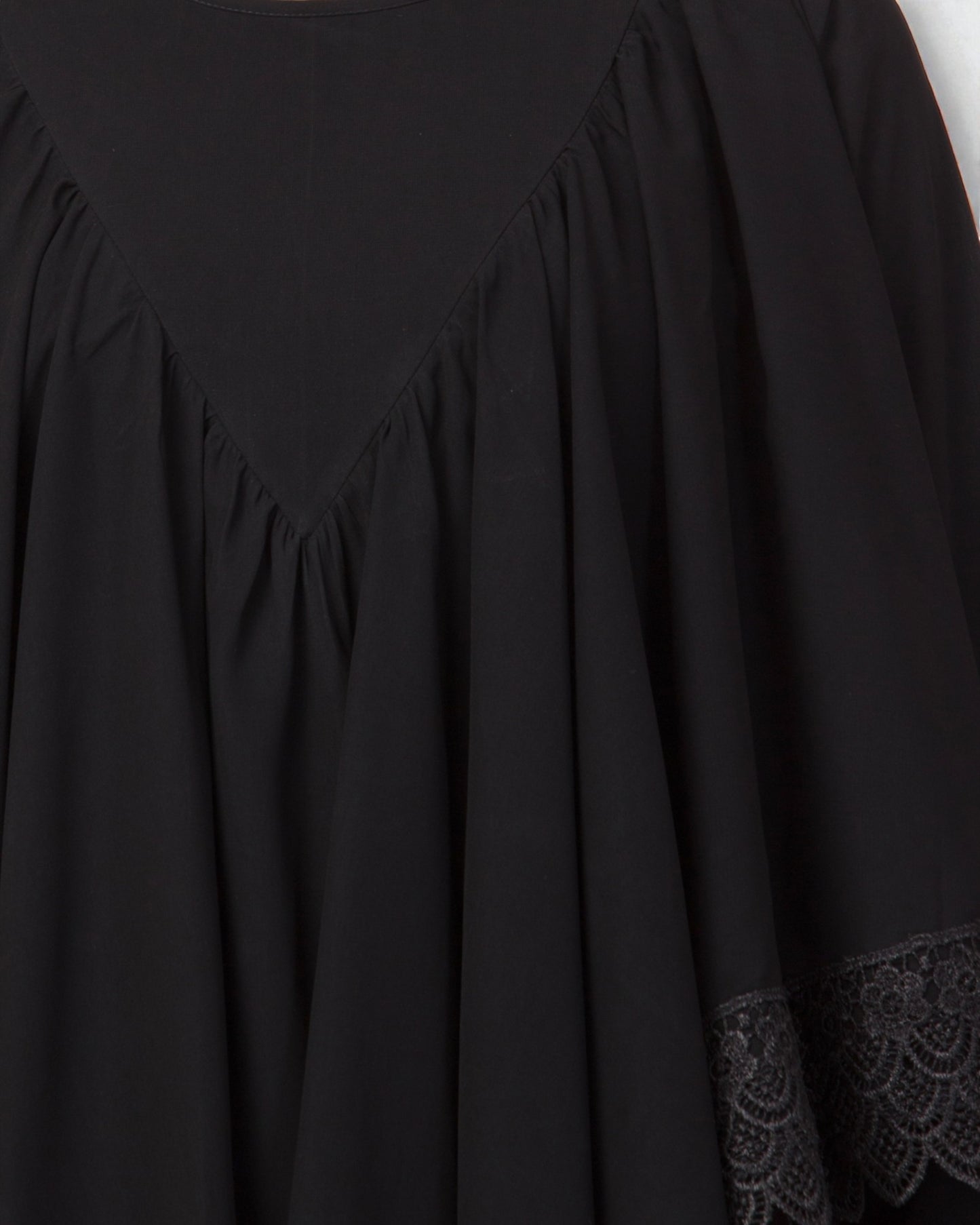Modest Abaya Dress With Extra Layer and Lace work