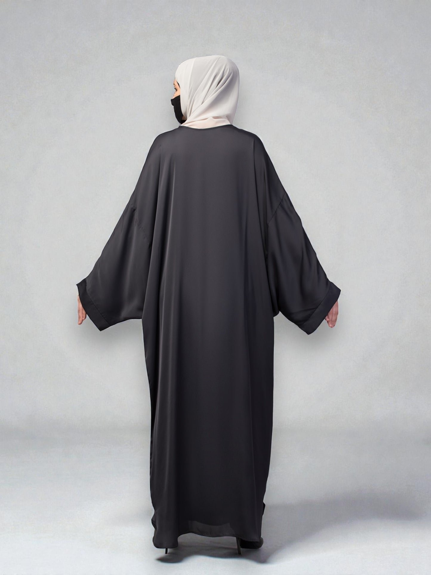 Loose Fit Classic Modest Kaftan Burqa In Nida Satin Fabric