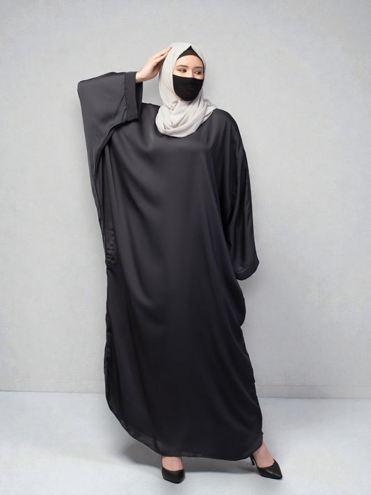 Loose Fit Classic Modest Kaftan Burqa In Nida Satin Fabric