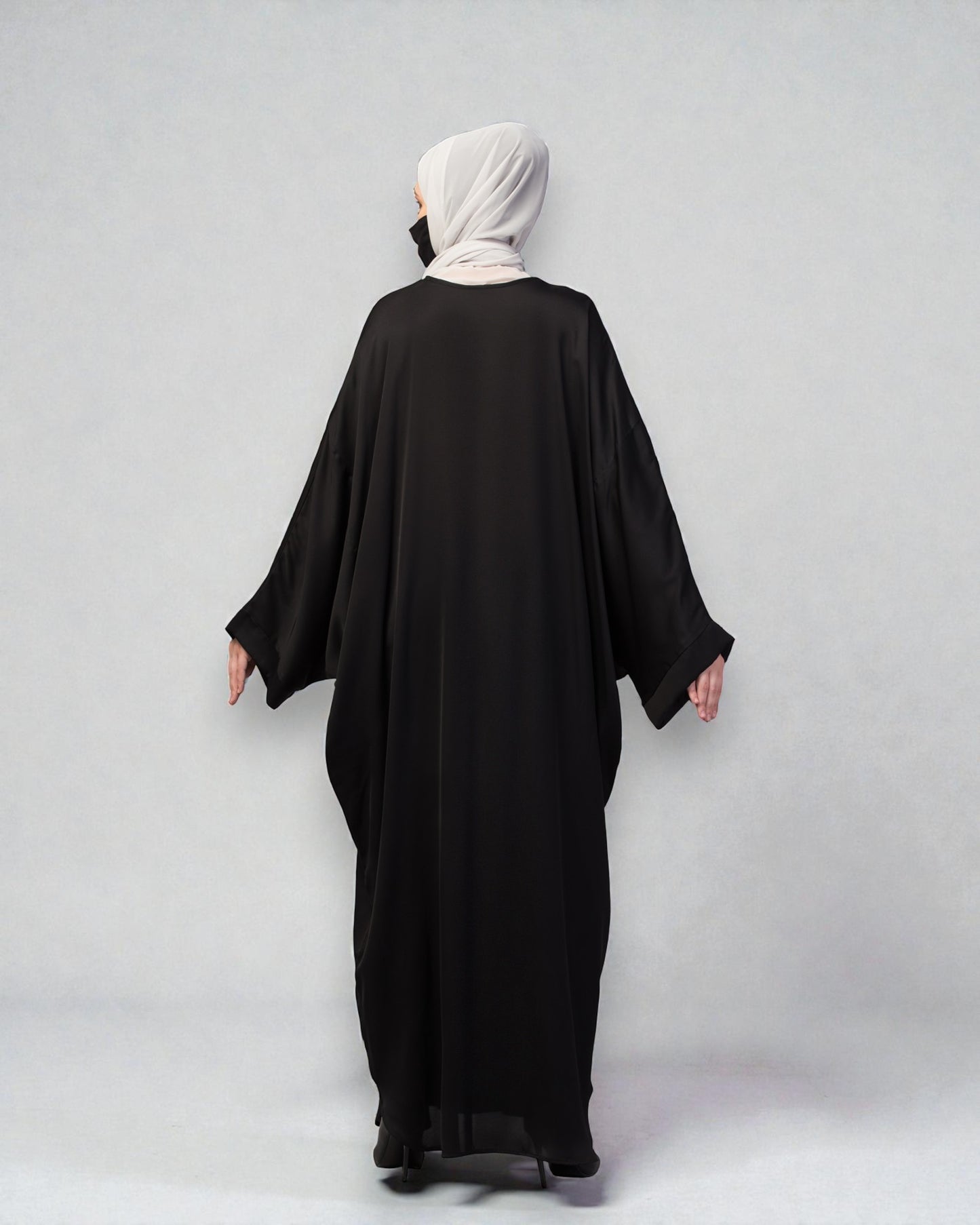 Loose Fit Classic Modest Kaftan Burqa In Nida Satin Fabric