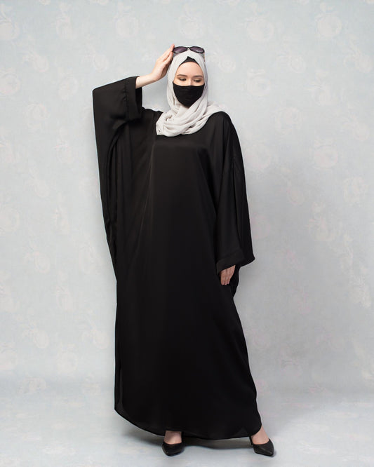 Loose Fit Classic Modest Kaftan Burqa In Nida Satin Fabric