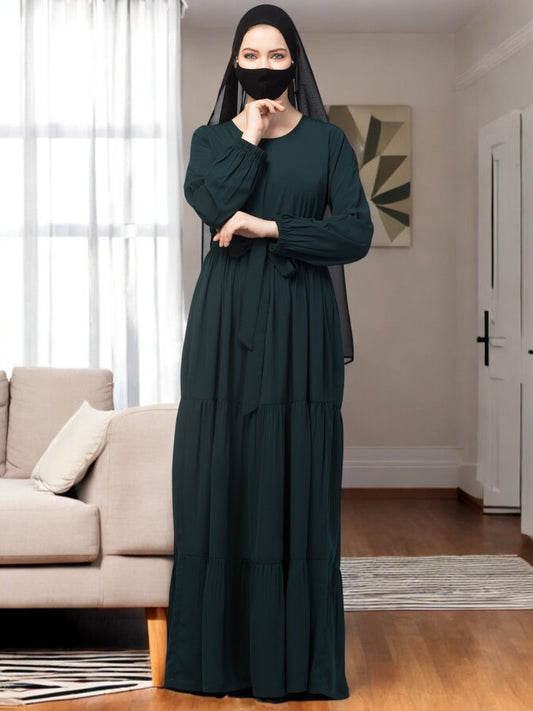 Four Tiered Abaya With Frills