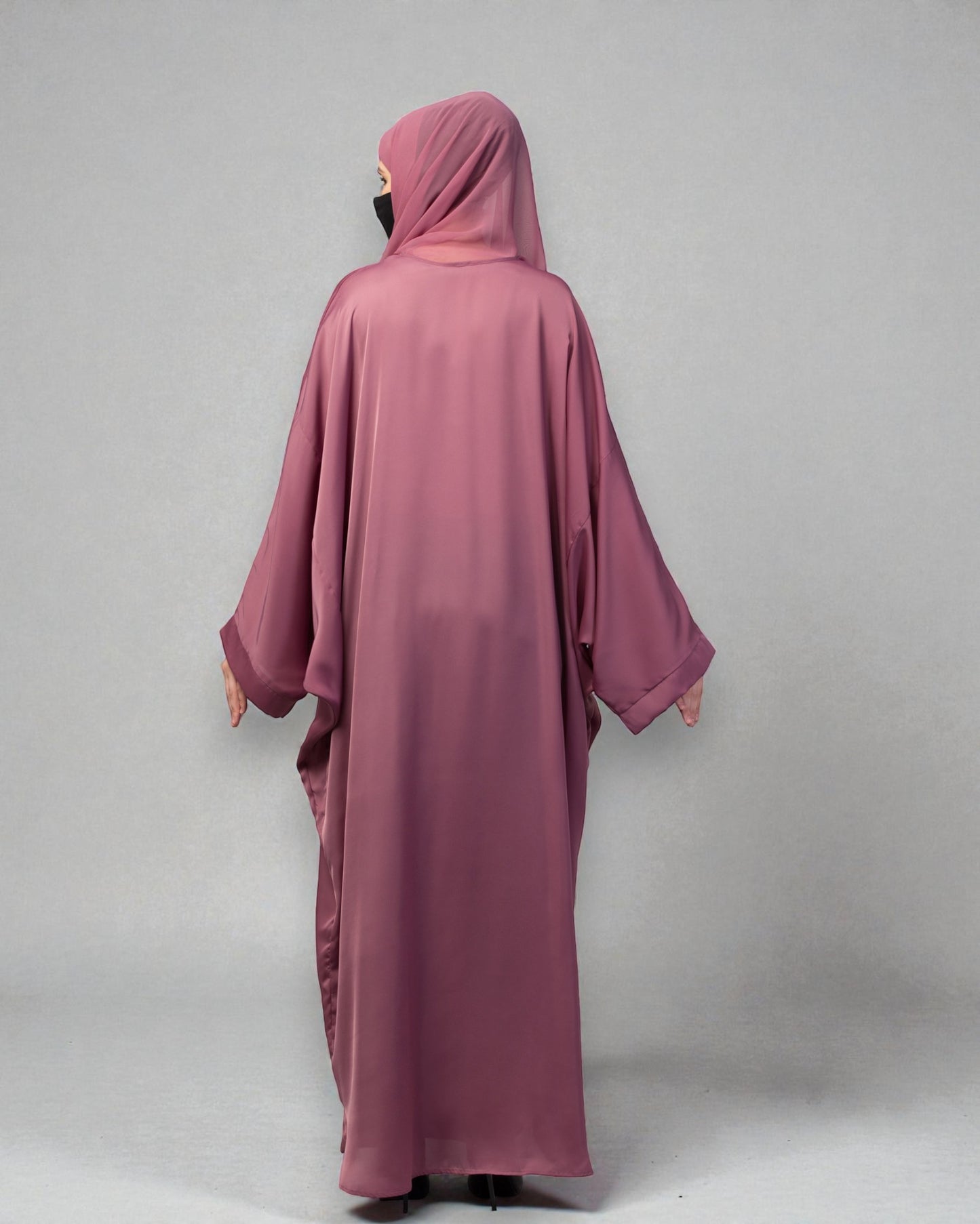 Loose Fit Classic Modest Kaftan Burqa In Nida Satin Fabric