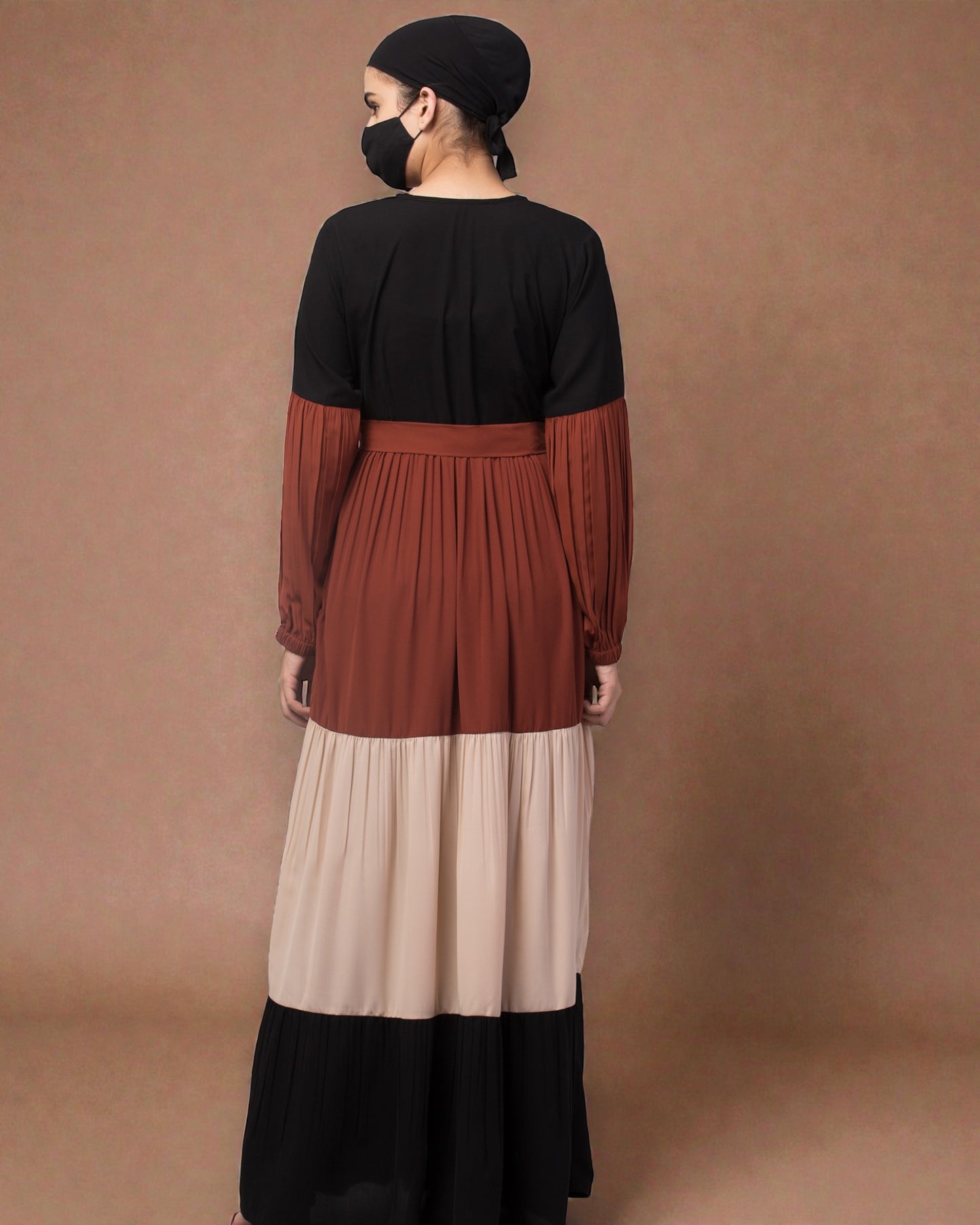 Multi Colored and Multi-Tiered Maxi Dress.