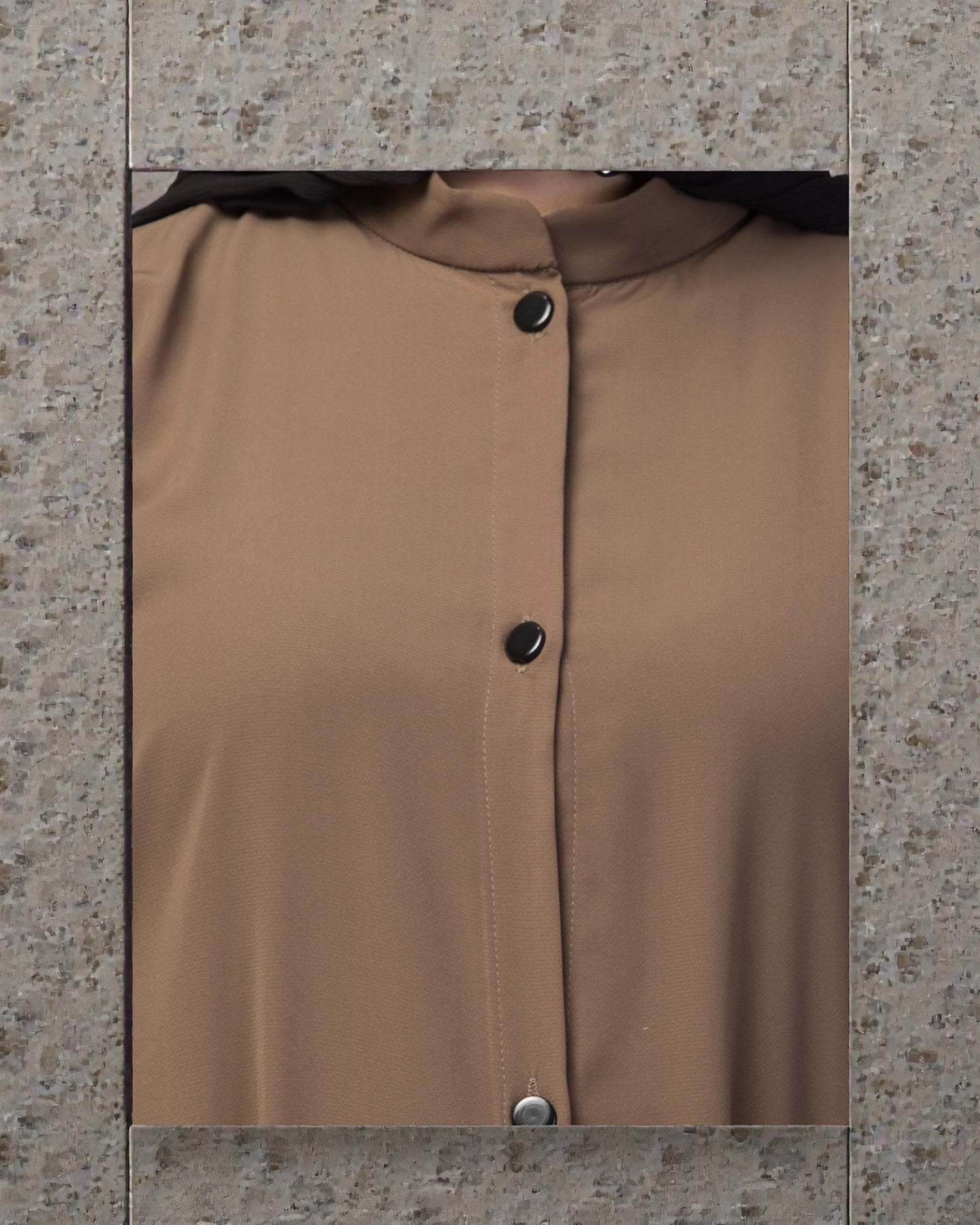 Front Open Abaya In Firdaus Fabric With Pockets & Matching Belt