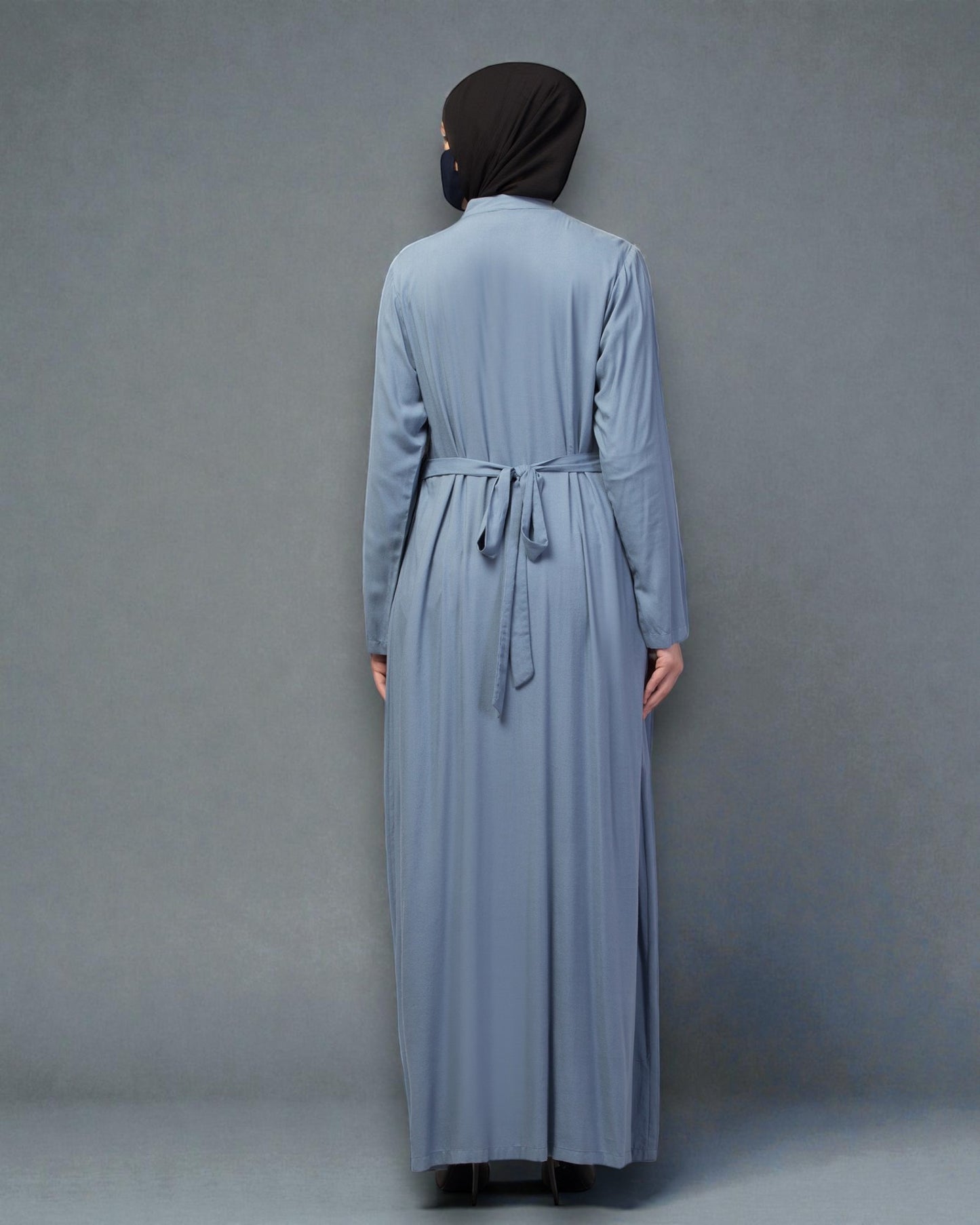 Elegant Front Open Summer Abaya Dress in Rayon Fabric