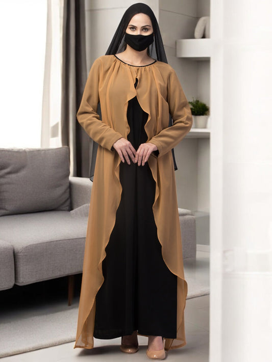 Dual Layer Abaya Dress-Without Hijab