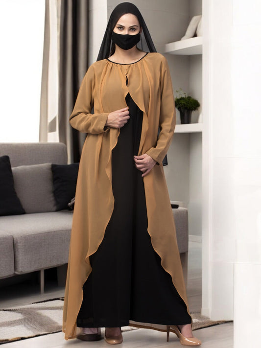 Dual Layer Abaya Dress-Without Hijab