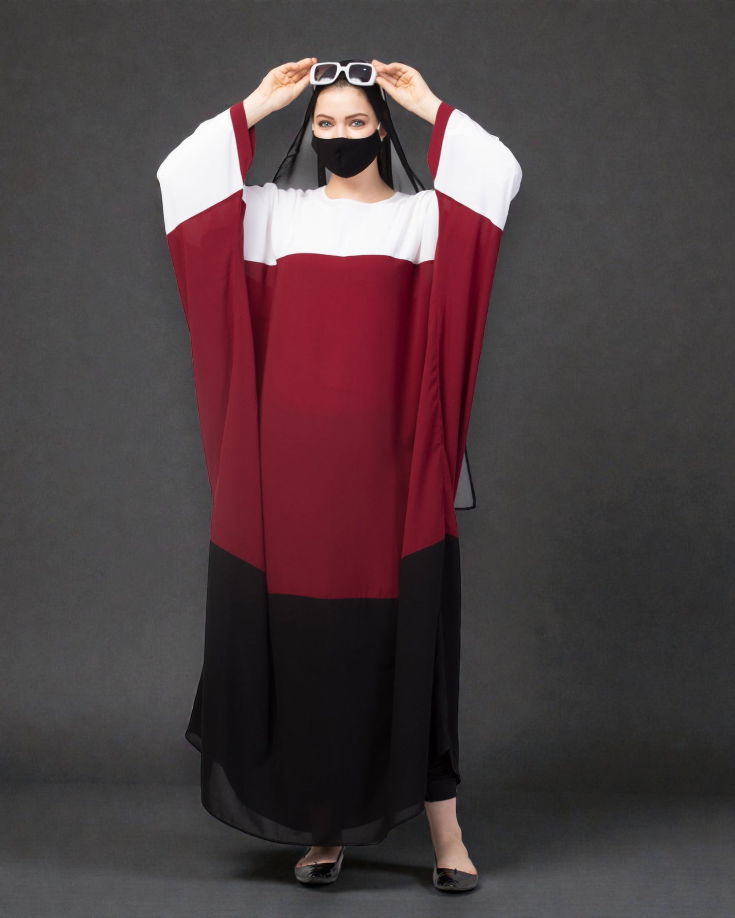Musheco-Multi Color Abaya Kaftan.