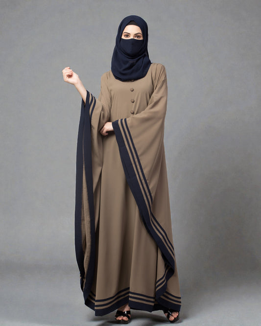 Latest Kaftan Abaya With Stripes