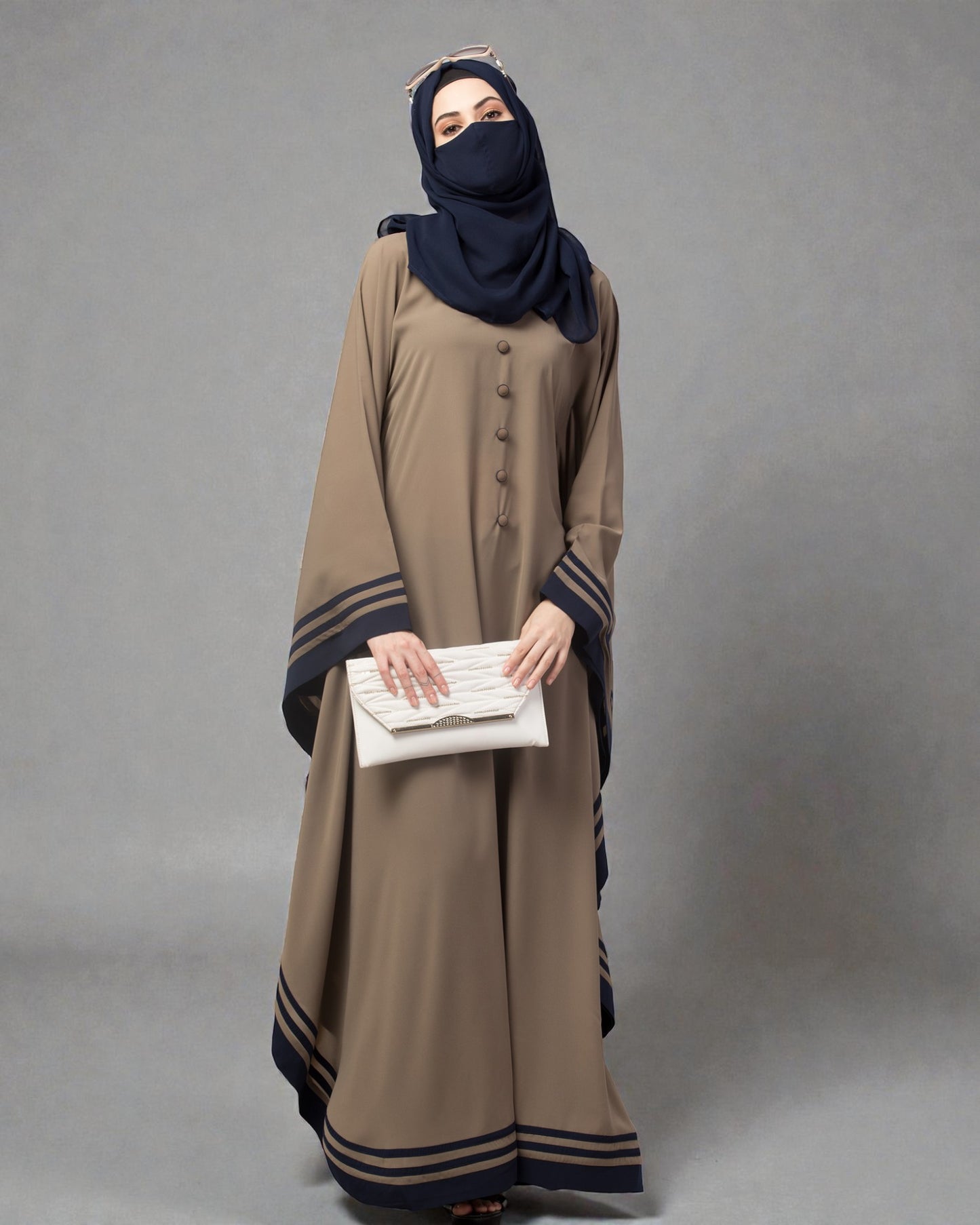 Latest Kaftan Abaya With Stripes