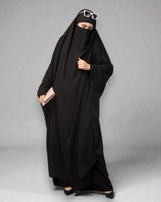 Full Length- Single Piece Jilbab With Adjustable Mouthpiece