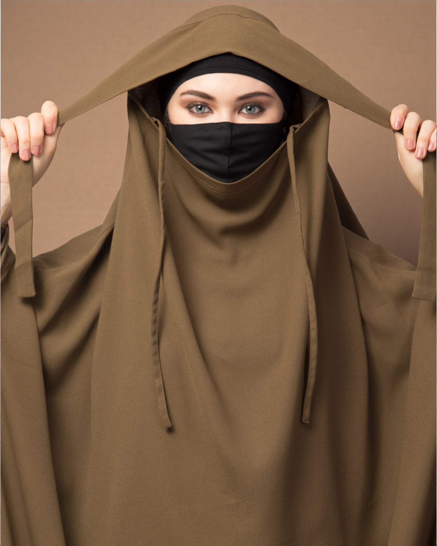 Full Length- Single Piece Jilbab With Adjustable Mouthpiece