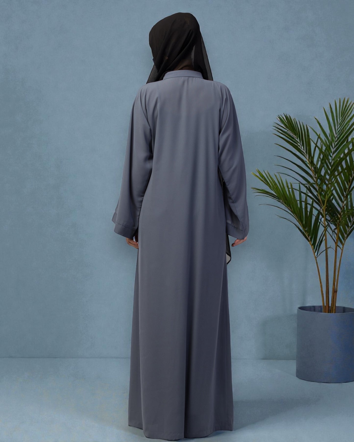 Front Open Abaya With Kimono Sleeves