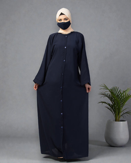 Front Open Abaya With Kimono Sleeves