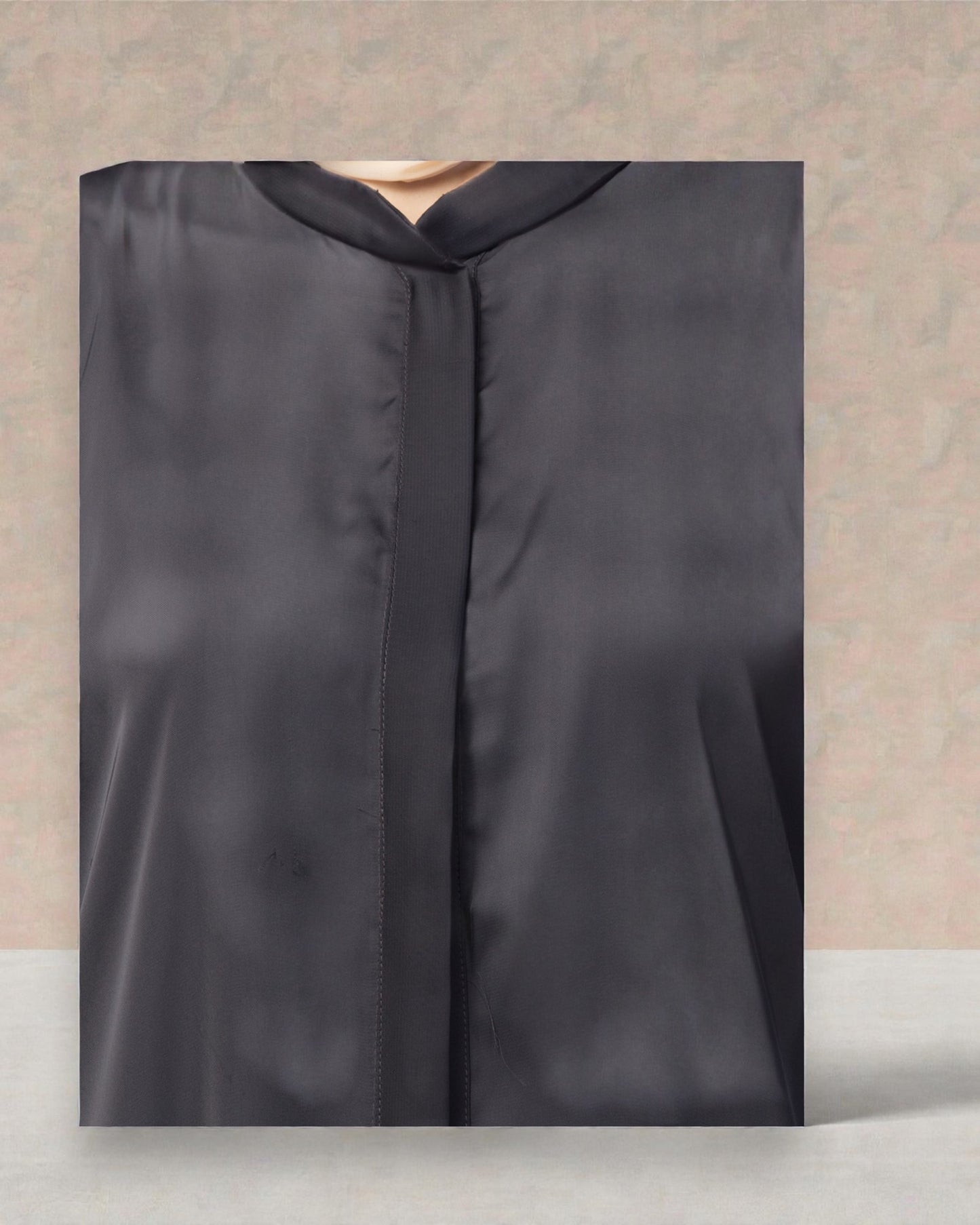 Front Open Nida Abaya With Cuff & Placket