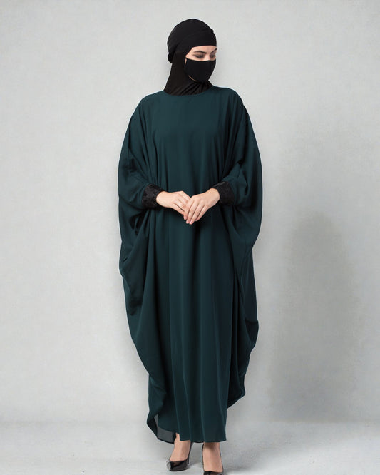 Musheco-Free Size Kaftan In Firdaus Fabric With Lacwwork