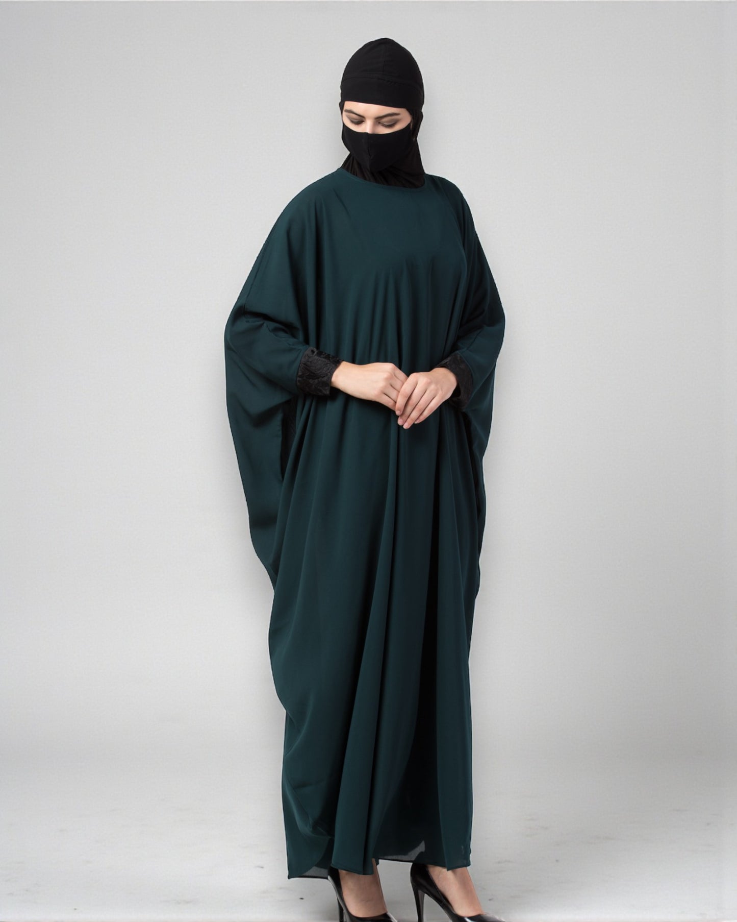 Musheco-Free Size Kaftan In Firdaus Fabric With Lacwwork