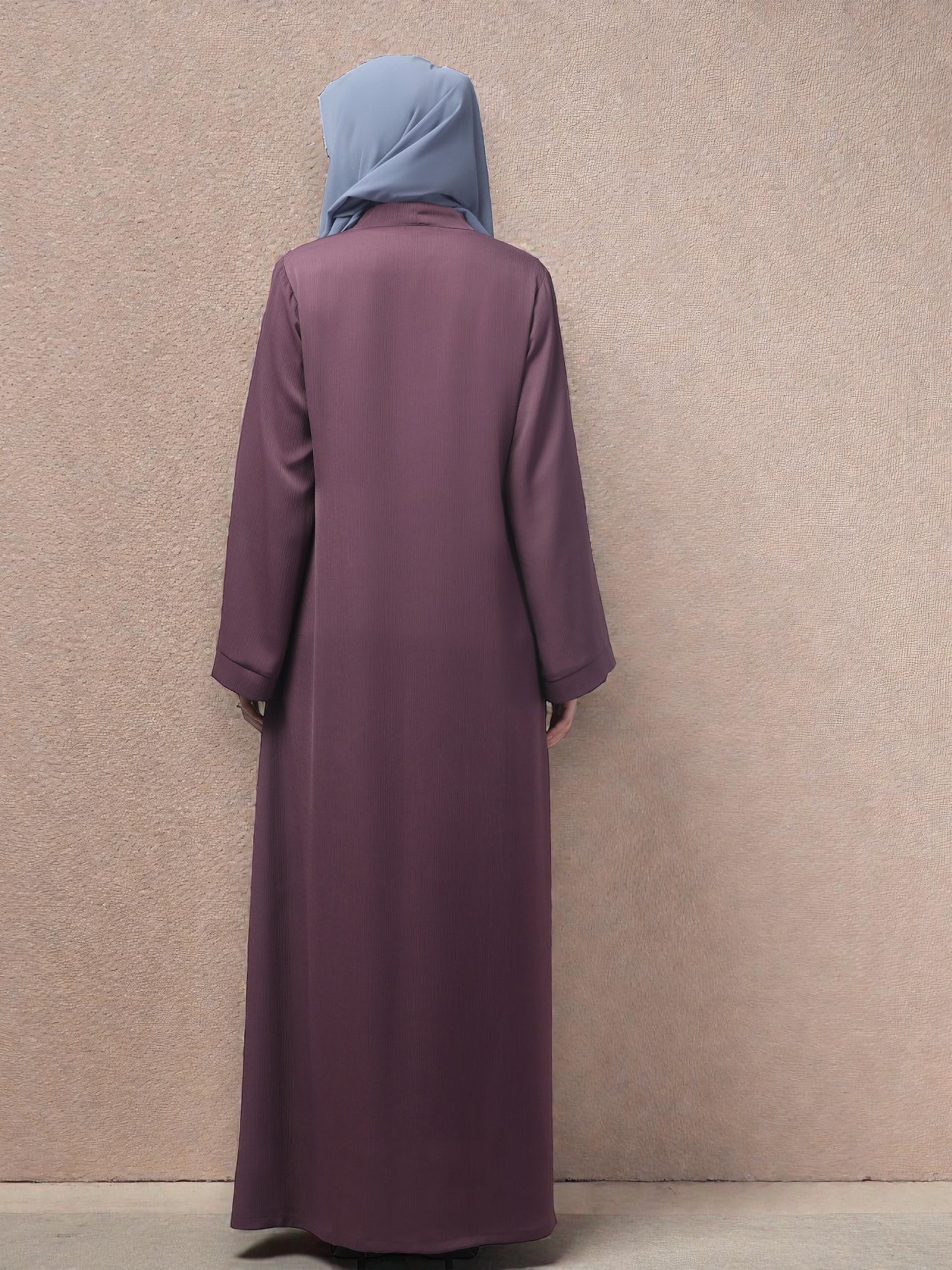 Front Open Abaya in Zoom Imported Fabric – Elegant Texture & Everyday Comfort