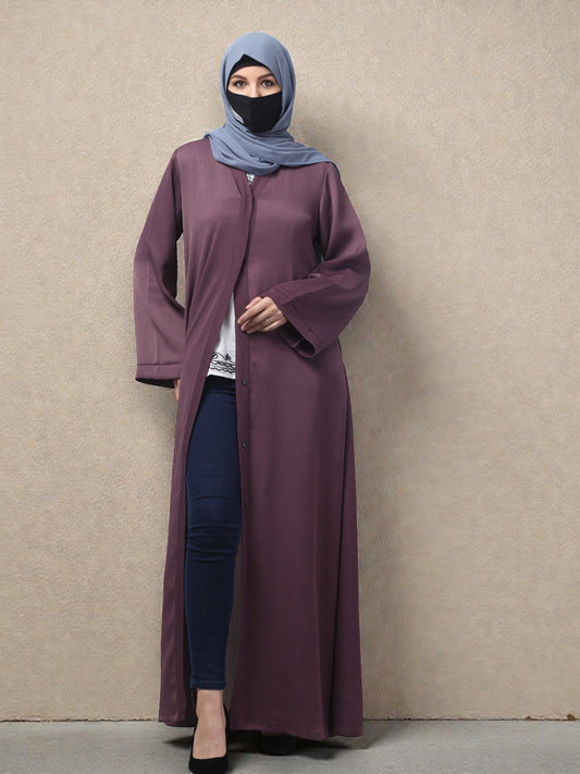 Front Open Abaya in Zoom Imported Fabric – Elegant Texture & Everyday Comfort