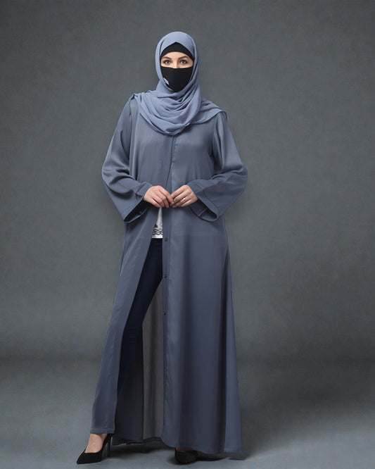 Front Open Abaya in Zoom Imported Fabric – Elegant Texture & Everyday Comfort