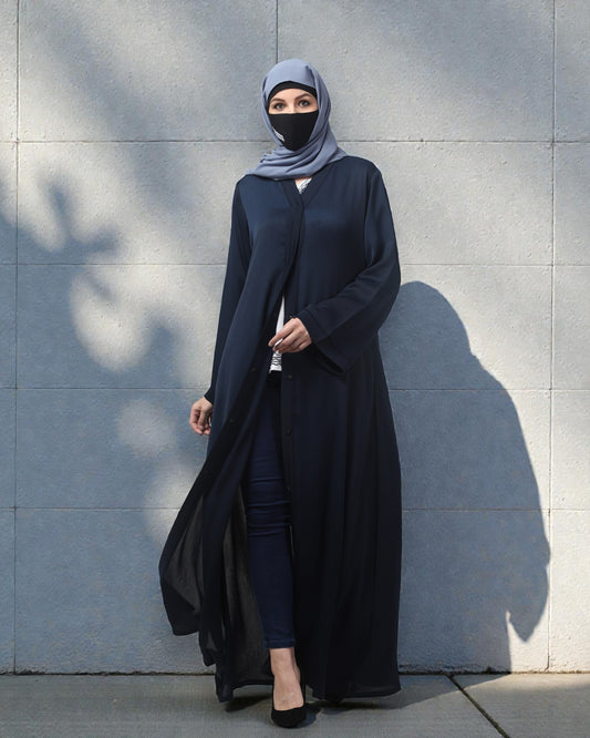 Front Open Abaya in Zoom Imported Fabric – Elegant Texture & Everyday Comfort