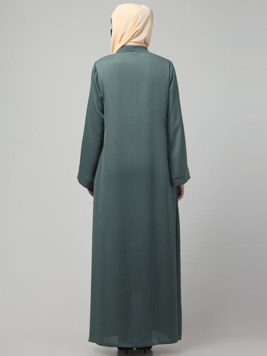 Front Open Abaya in Zoom Imported Fabric – Elegant Texture & Everyday Comfort