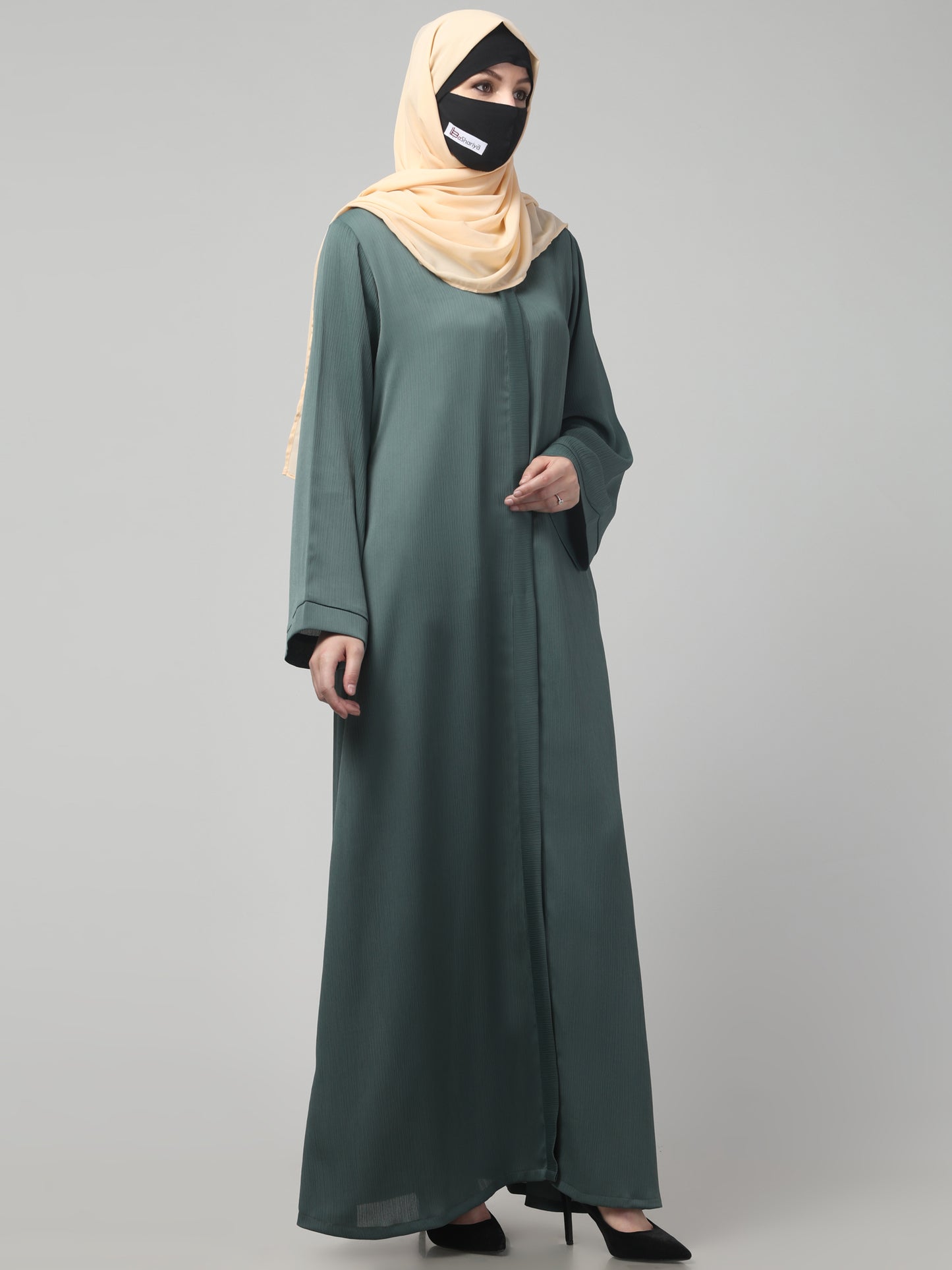 Front Open Abaya in Zoom Imported Fabric – Elegant Texture & Everyday Comfort