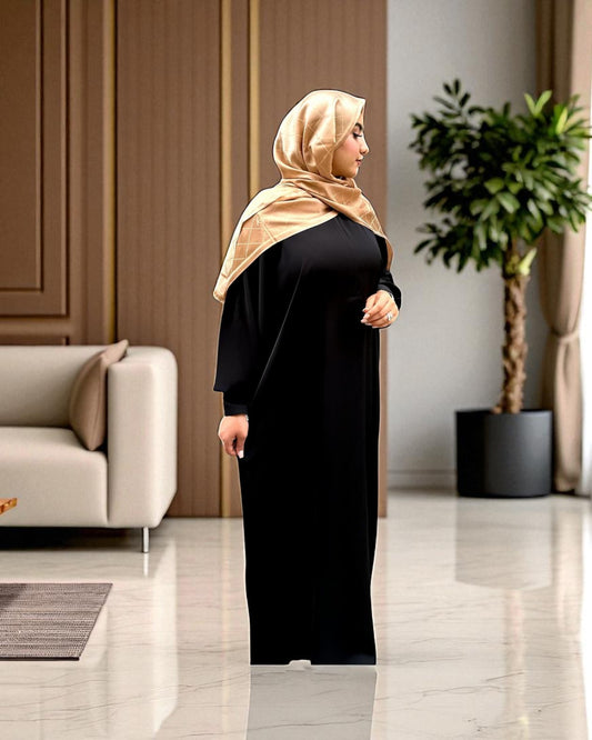 Closed Kaftan Abaya in Firdaus Fabric