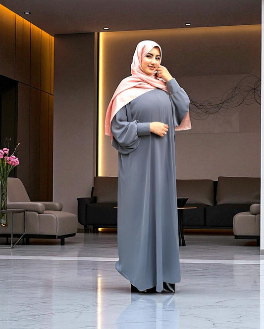 Closed Kaftan Abaya in Firdaus Fabric