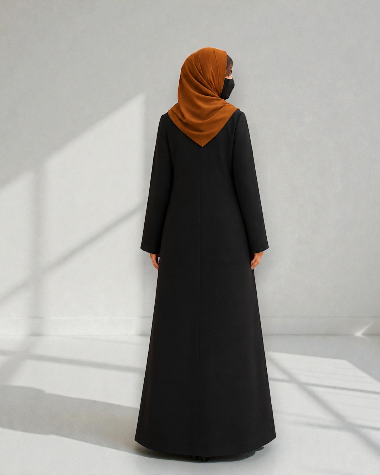Coat Abaya With Lapel Collar