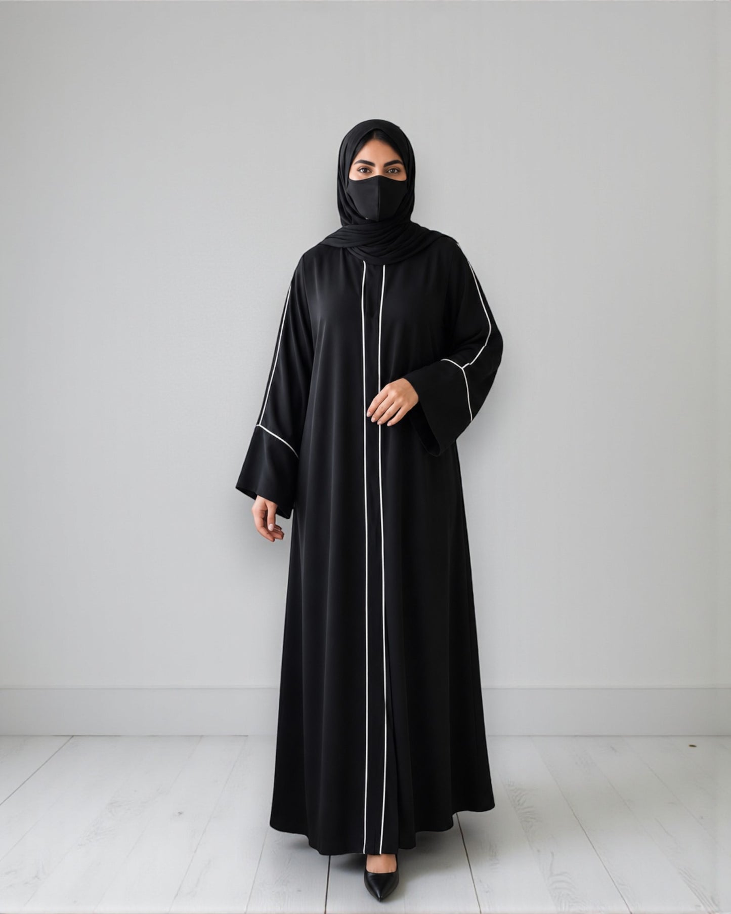 Everyday Abaya With Contrast Piping