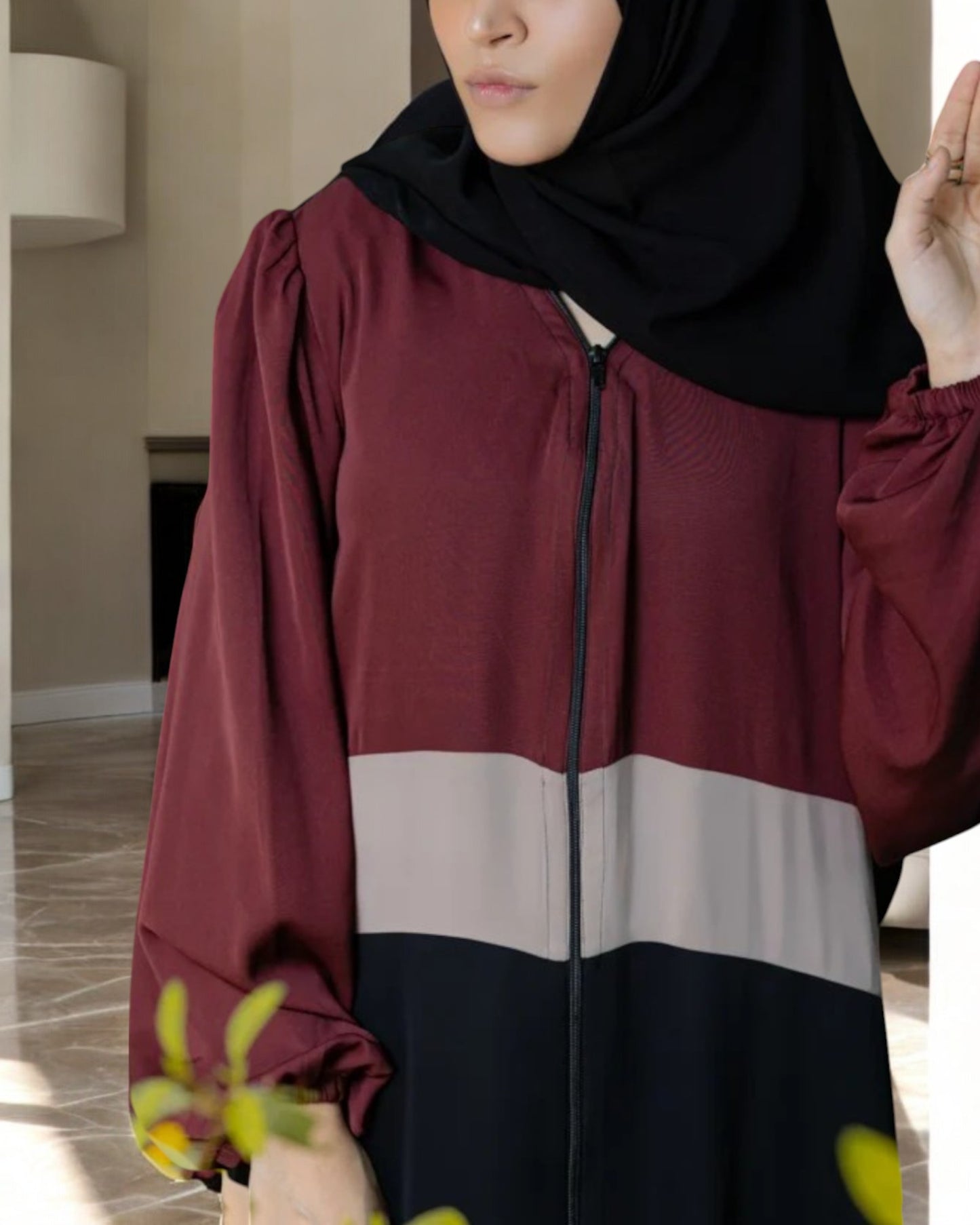 Front Open Abaya In Multi Color.