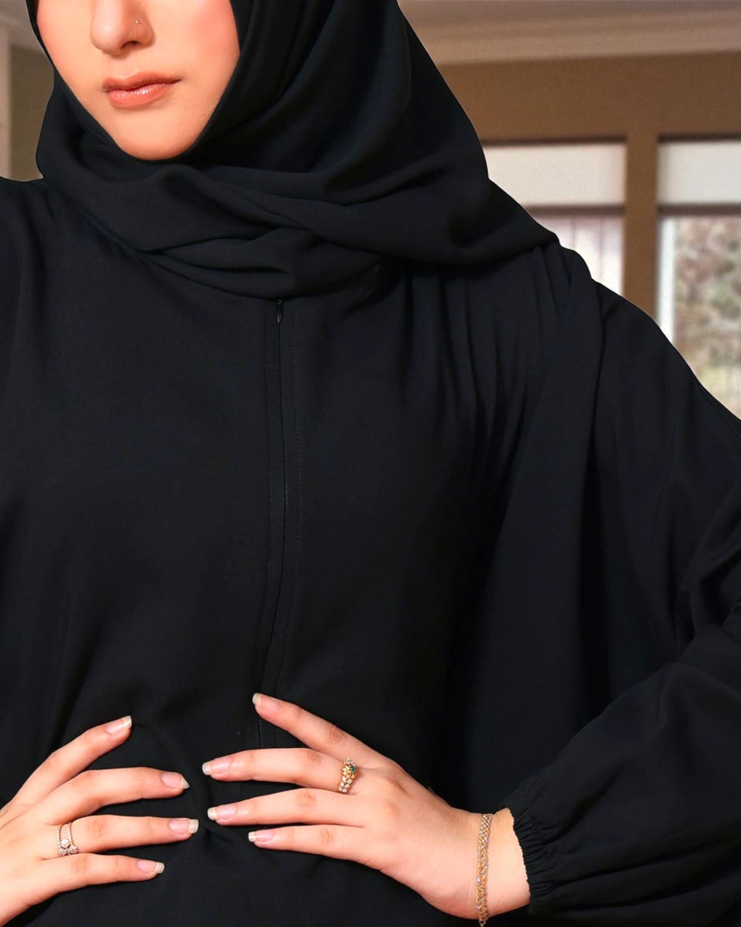 Free Size Kaftan Burqa in Firdaus Fabric