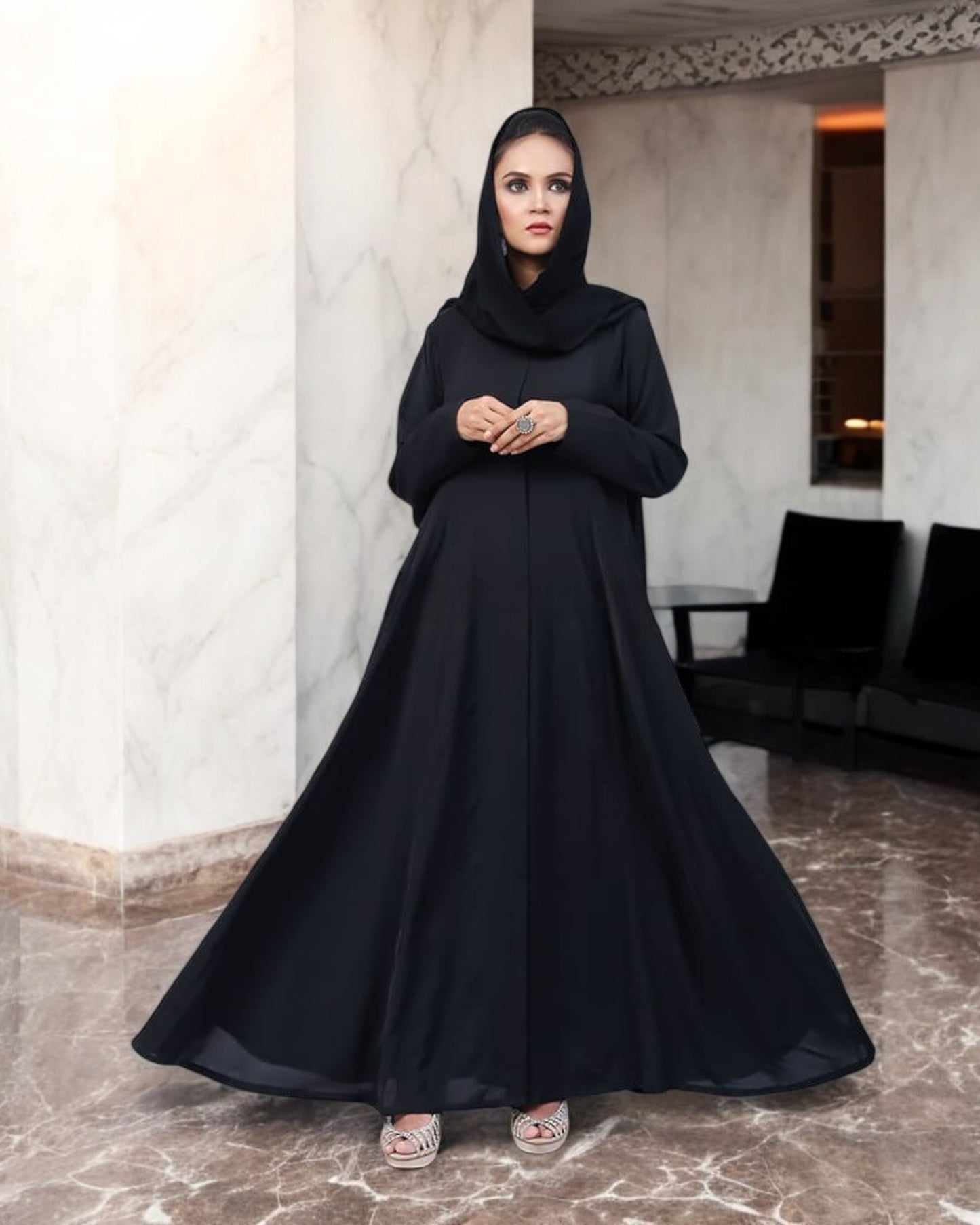 Front Open -Princess Seam Abaya