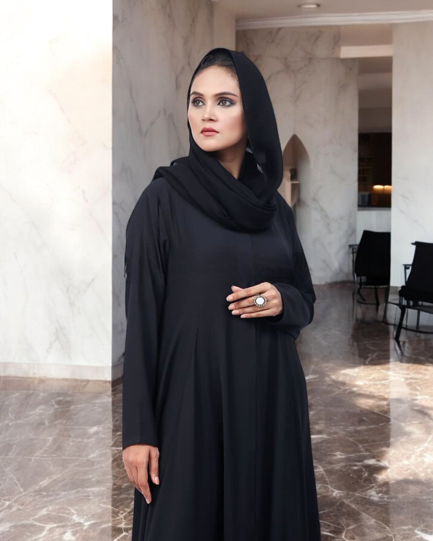 Front Open -Princess Seam Abaya