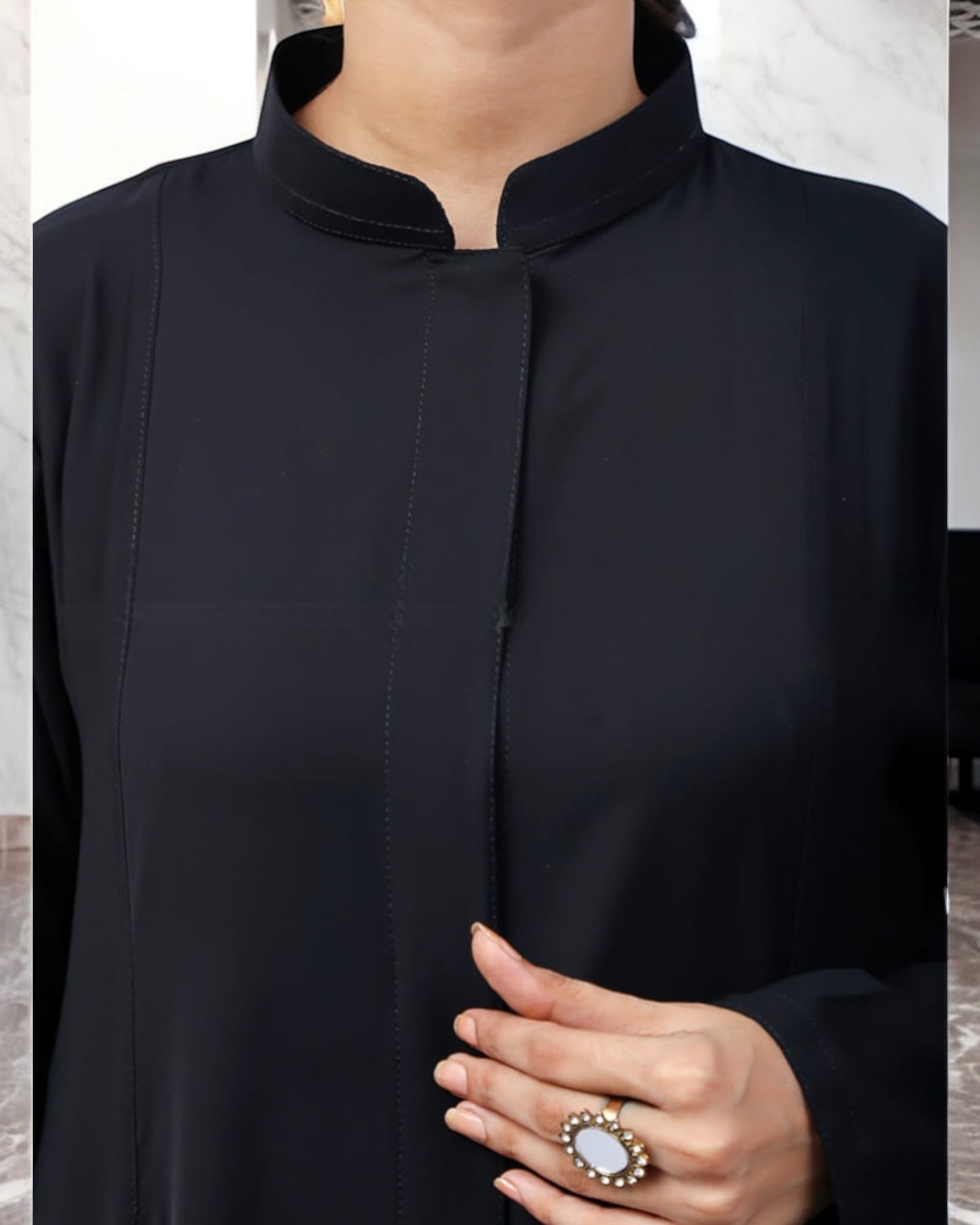 Front Open -Princess Seam Abaya