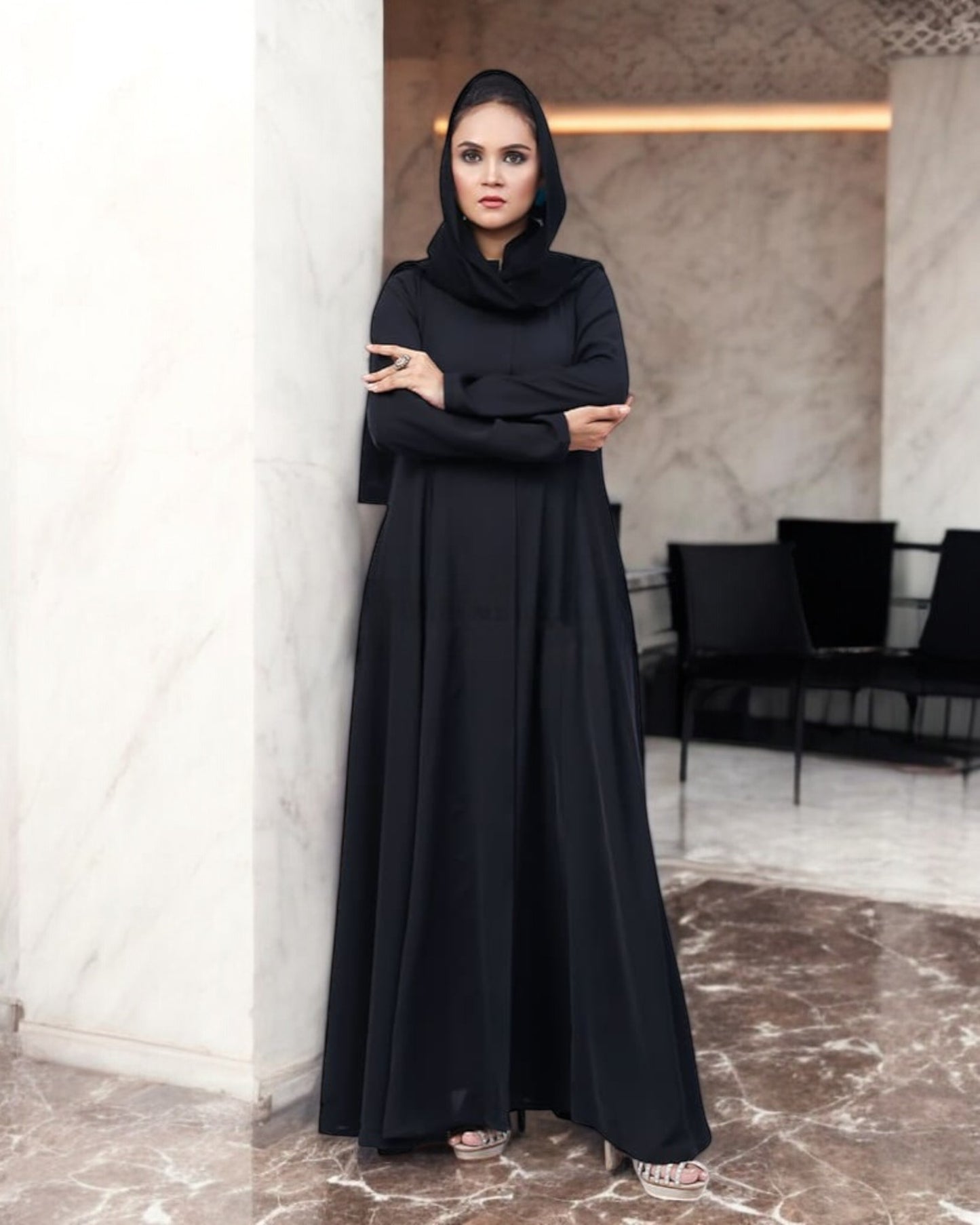 Front Open -Princess Seam Abaya