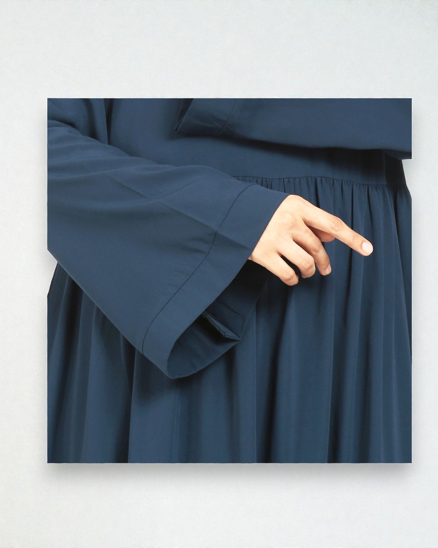 Musheco-Layered Abaya With Frills Like a Maxi Dress