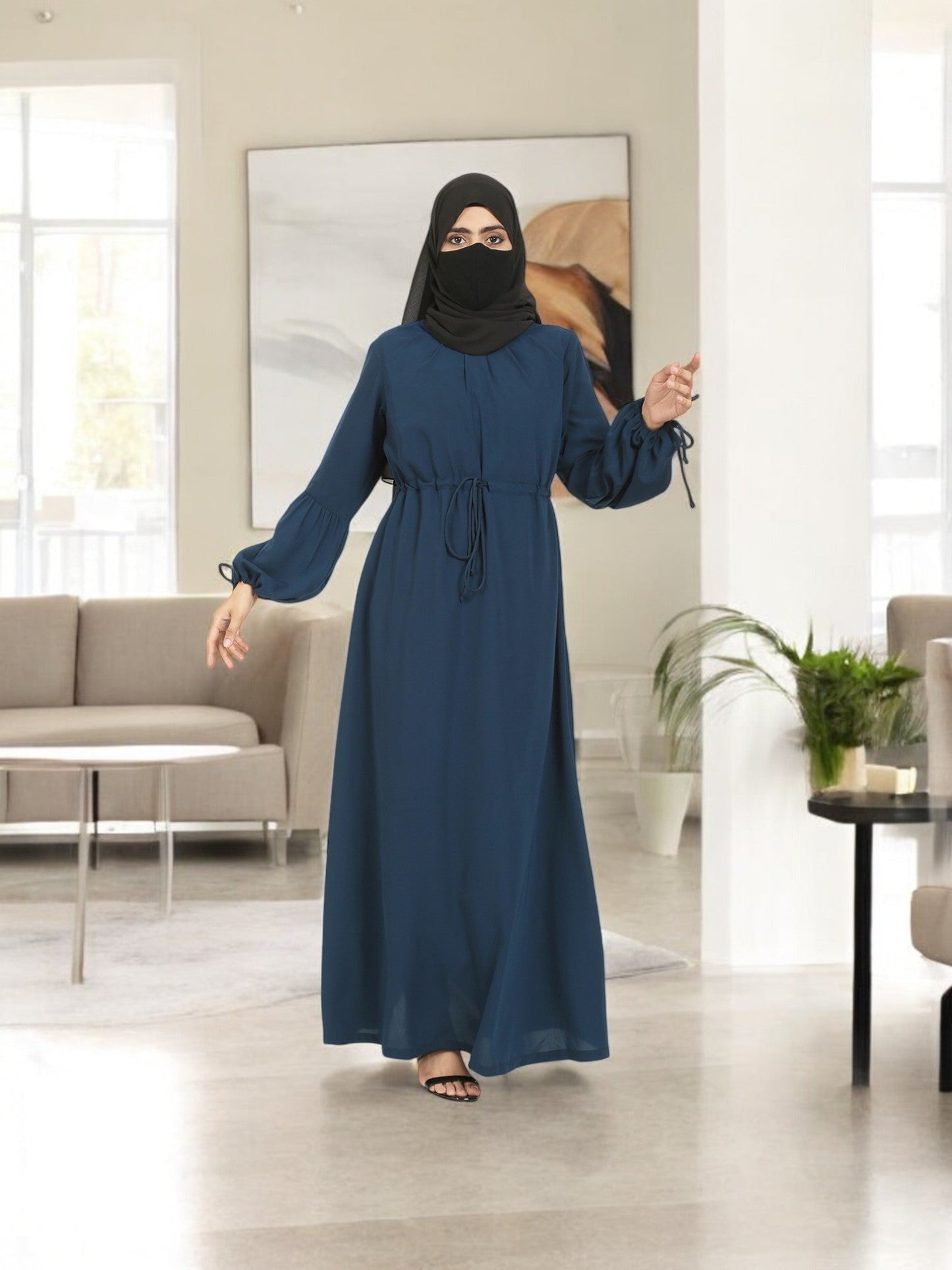 Abaya With Designer Sleeves