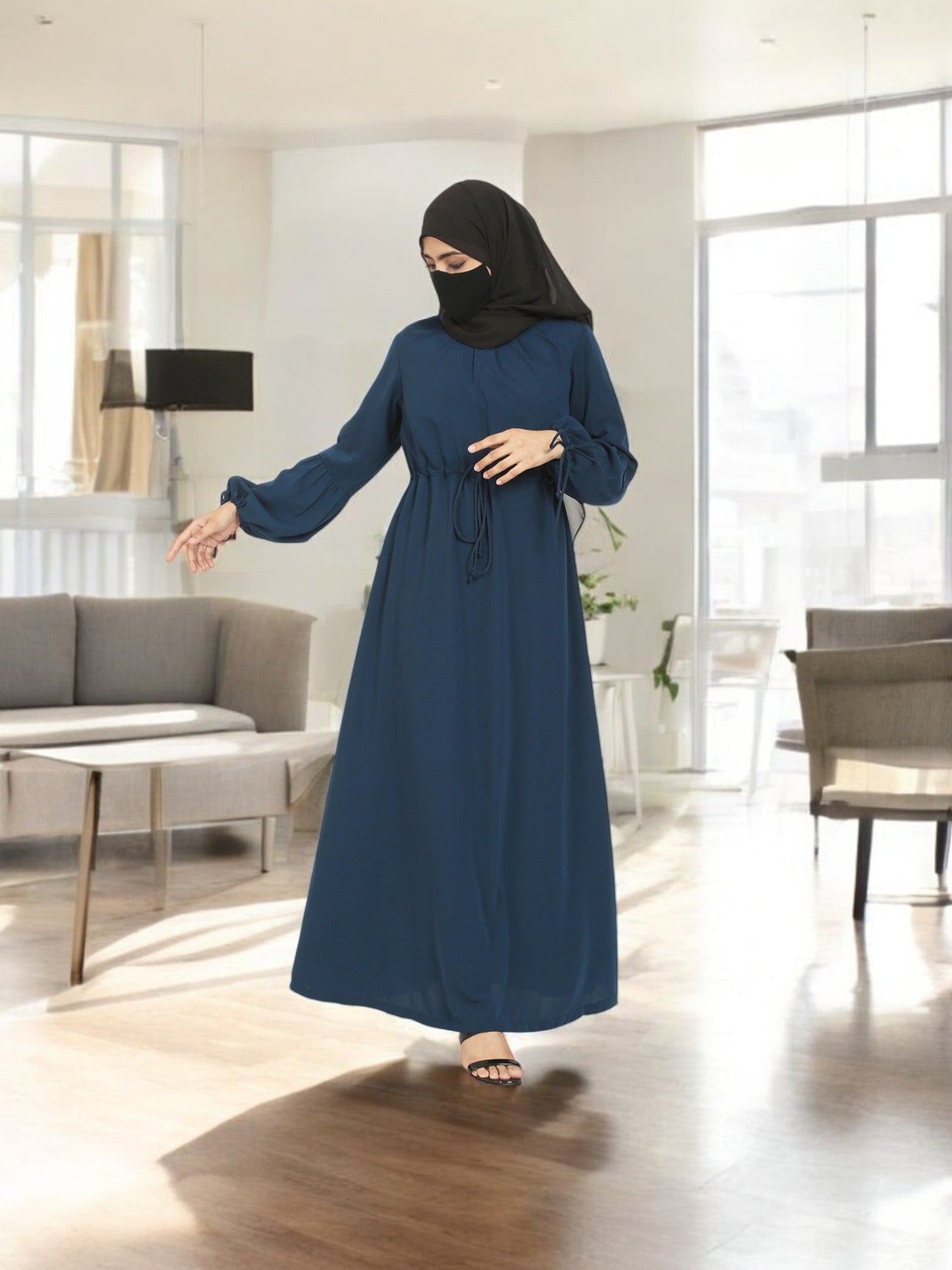 Abaya With Designer Sleeves