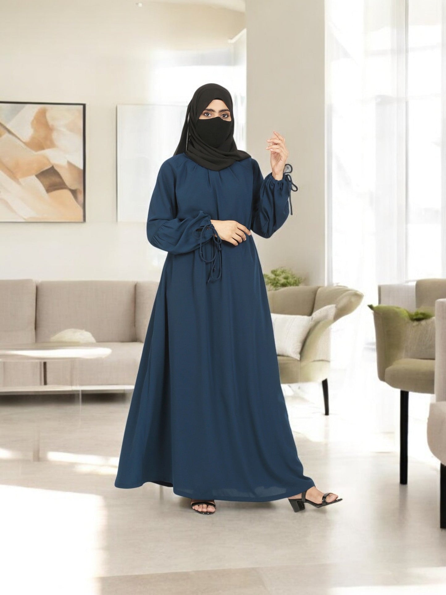 Abaya With Designer Sleeves