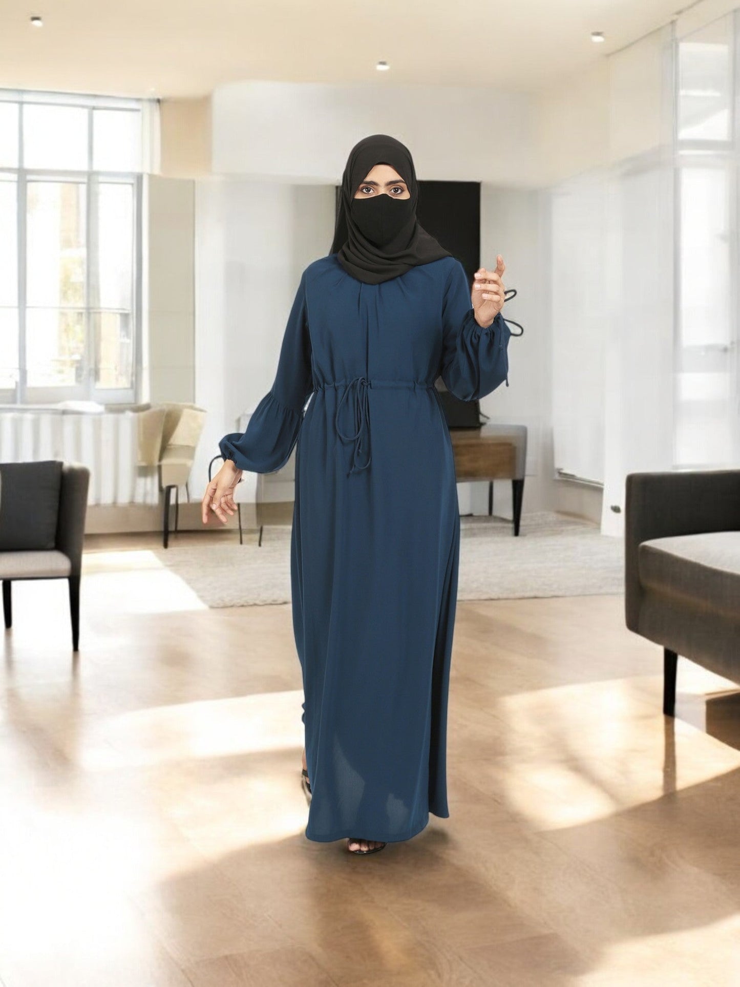 Abaya With Designer Sleeves